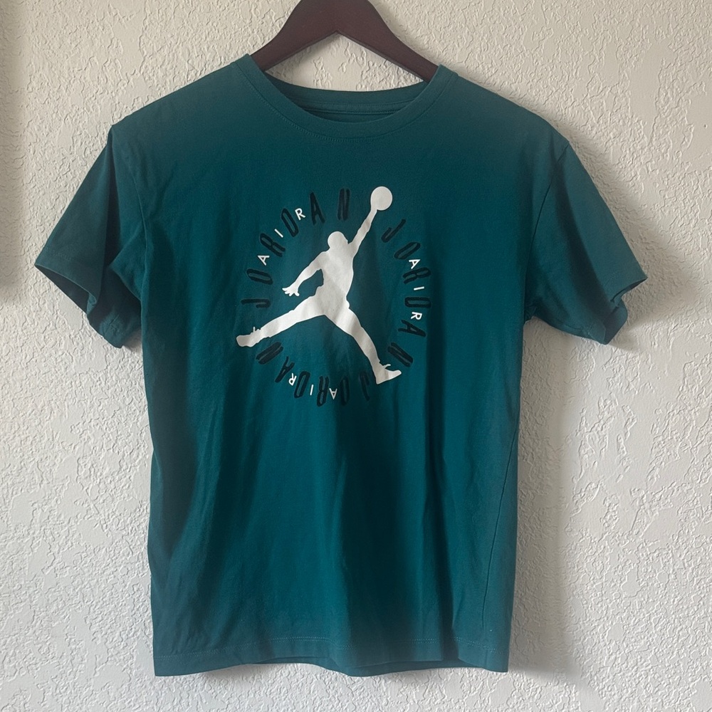Jordan Teal Jumpman Circle Logo T-Shirt